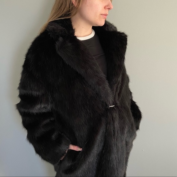 Mango Faux Fur Coat - Picture 1 of 6